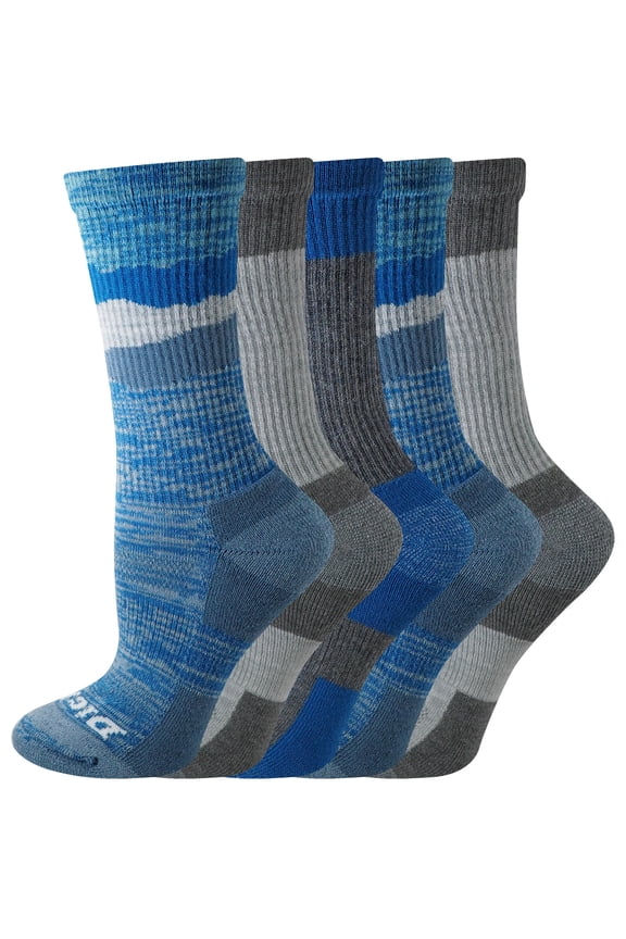 Genuine Dickies Women's Dri-Tech Mtn Crew Socks, 5-Pack
