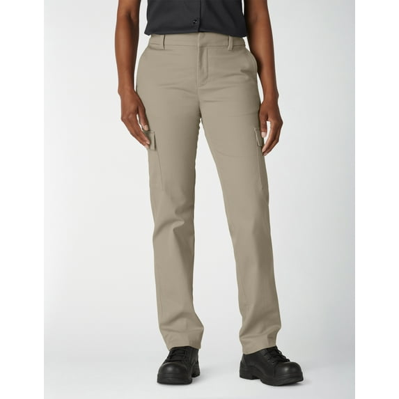 Genuine Dickies Women's Relaxed Fit Straight-Leg Cargo Pant