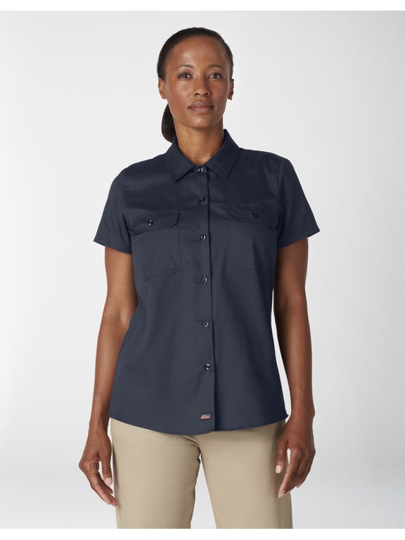 Women's Short Sleeve Work Shirt, Temp Control Cooling