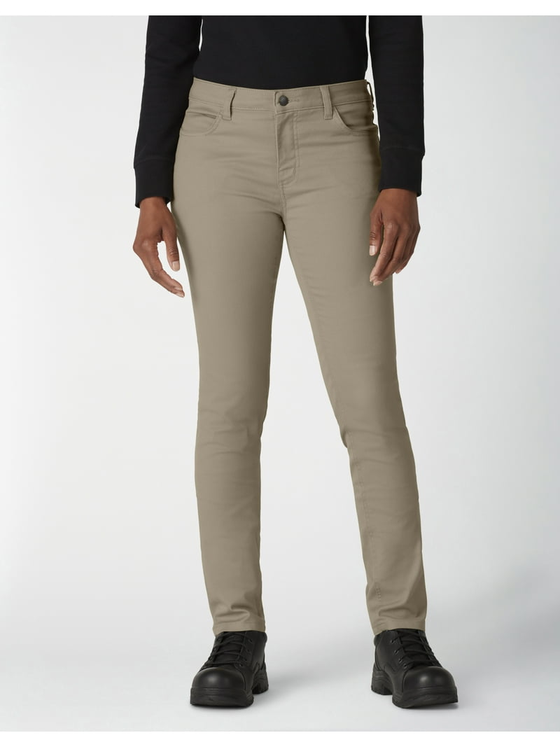 RHC × Dickies Stretch Cotton Slim Pants Amazon.com: Dickies Women's Mid-Rise, Skinny Stretch Twill
