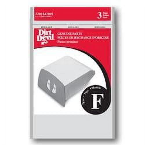 Genuine Dirt Devil Style F Bags- 6-pack 3200147001