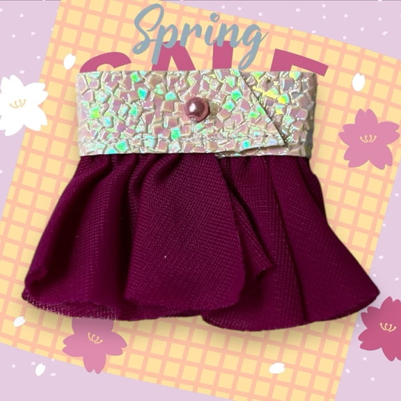 Genuine Doll Skirt Tutu Fashion LOL OMG Clone Bratz Clothing Burdundy Red Buy It Now 376977517479