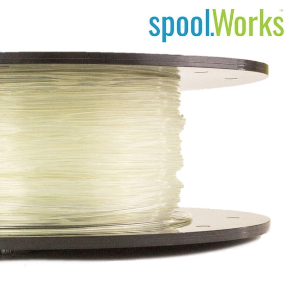 Genuine E3D spoolWorks FleXD Semi-flexible TPU Filament - 2.85mm, 500g, Crystal Clear01