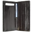 thumbnail image 1 of Genuine Eel Skin Leather Basic Checkbook Cover E 529, 1 of 20