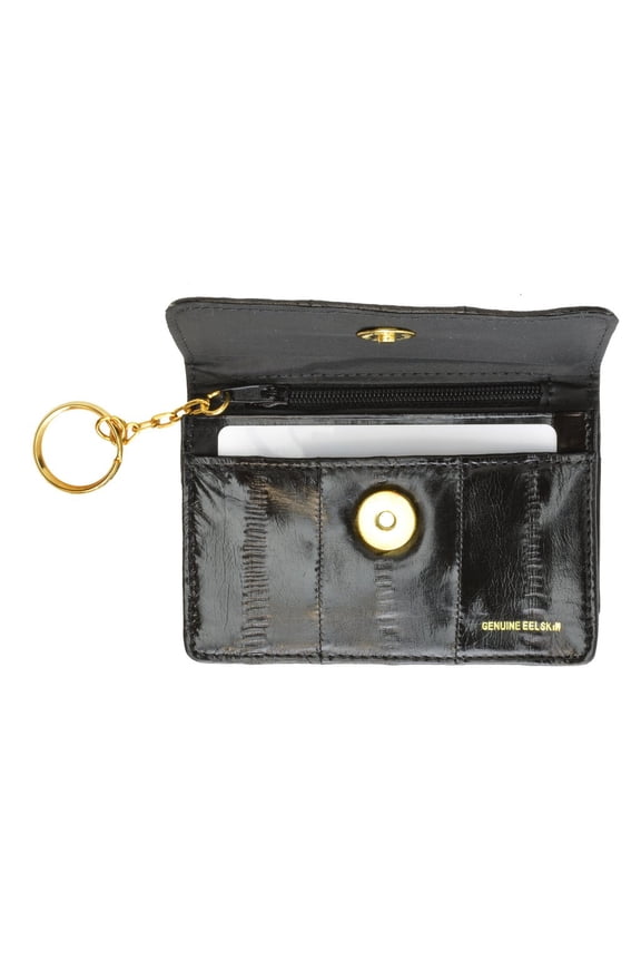 Genuine Eel Skin Leather Womens Coin Change Purse E 855