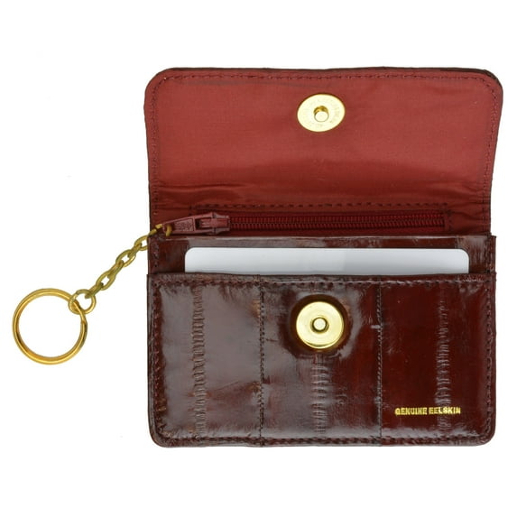 Genuine Eel Skin Leather Womens Coin Change Purse E 855