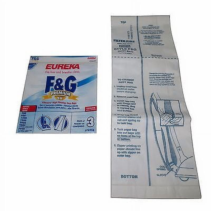 Genuine Eureka Sanitaire Style F & G Vacuum Bags Premium 5x Allergen Type Vac [3 Bags]