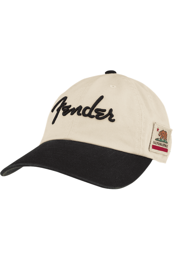 Genuine Fender Logo United Slouch Hat in Cream - One Size Fits Most #9123013170