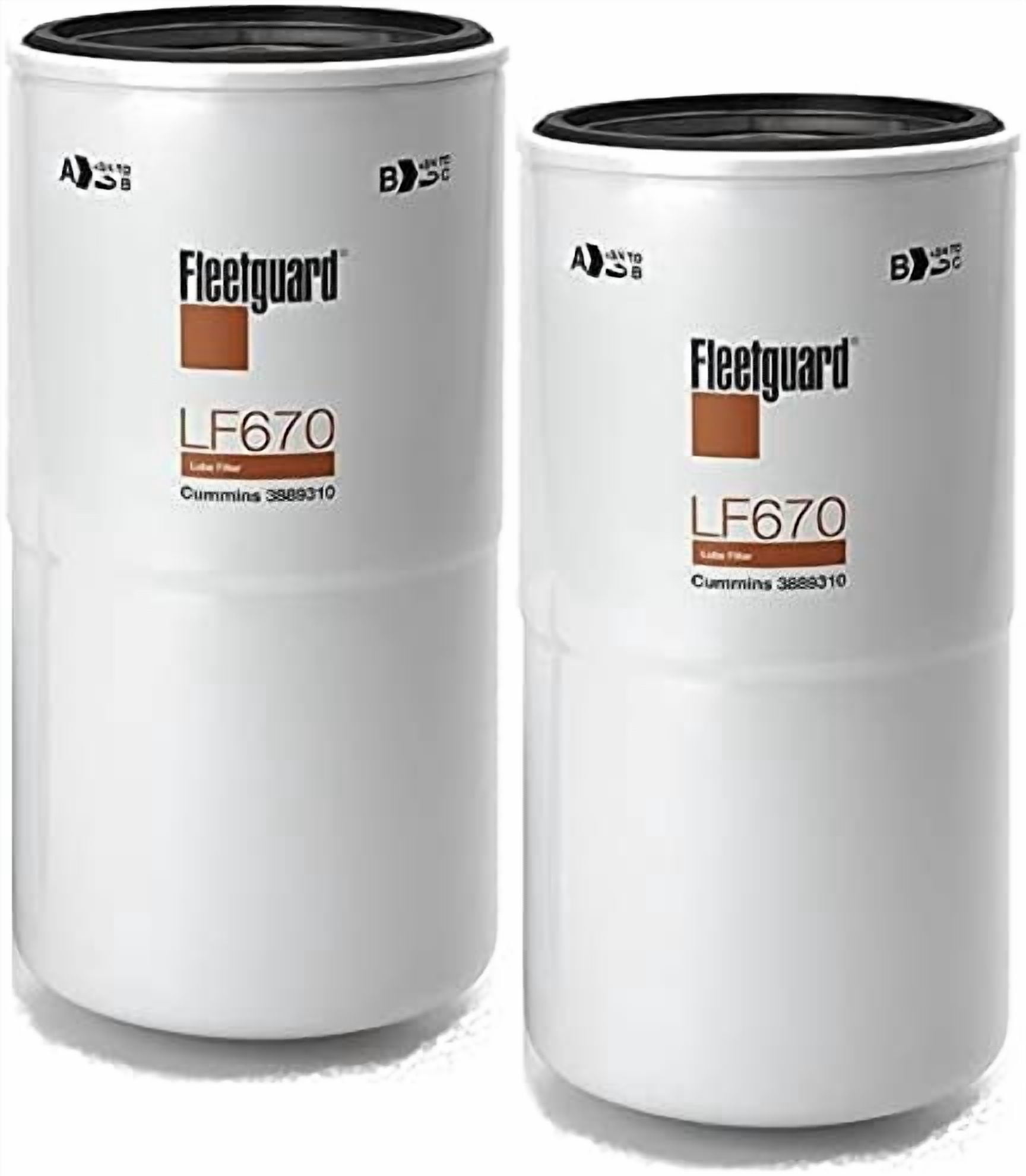 Genuine Fleetguard - Cummins Filtration LF670 Lube, Full-Flow Spin-On ...
