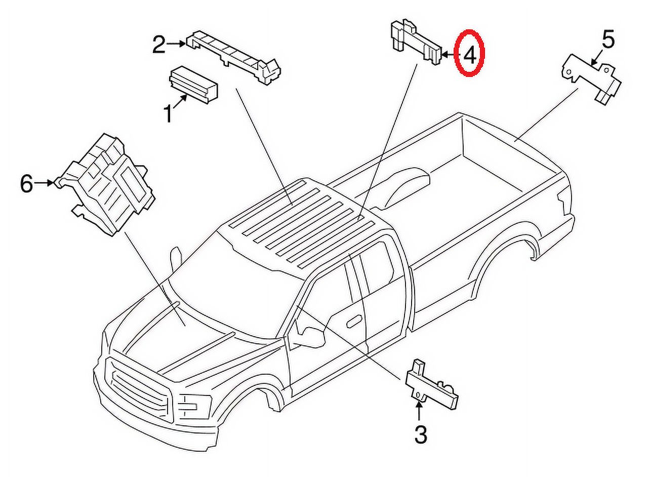 Genuine Ford F150 Keyless Entry Antenna OE DS7Z15603D