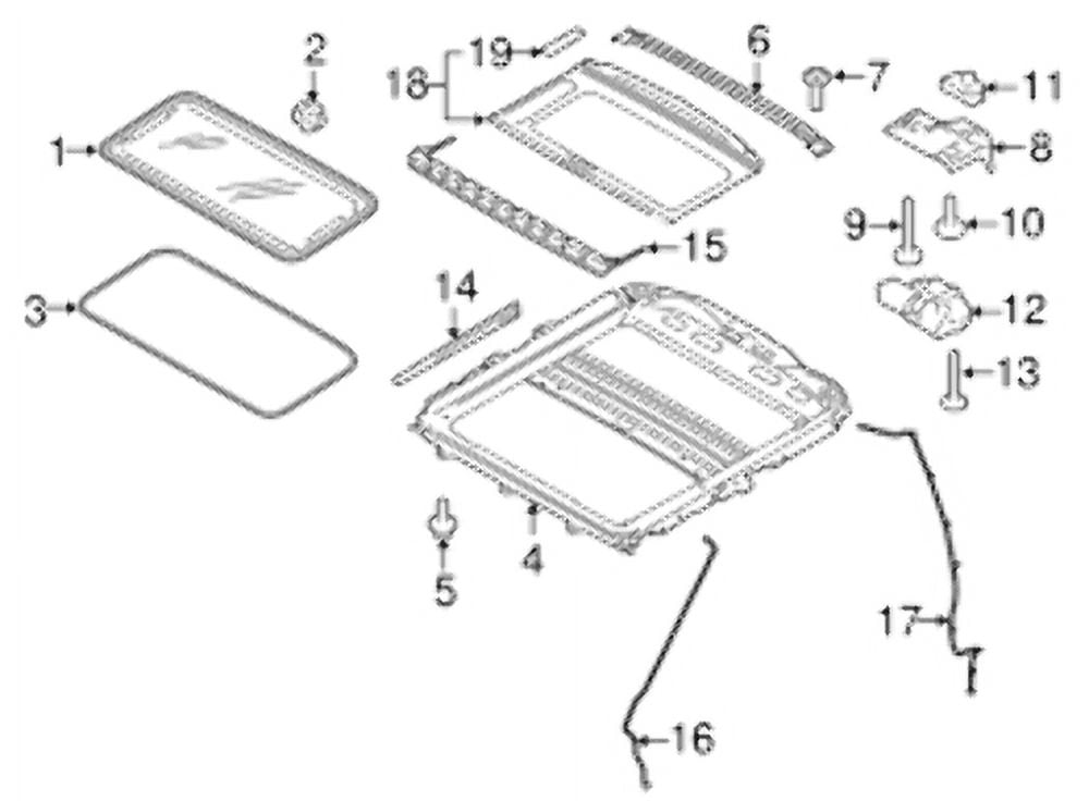 Genuine Ford F150 Sunroof Kit Tilting Super Duty (20152019) OE