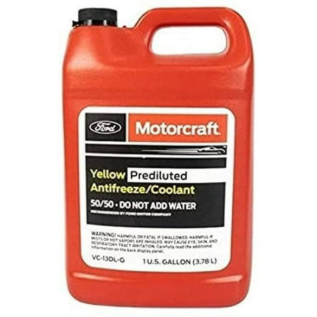 Genuine Ford Fluid Yellow Pre-Diluted Antifreeze Coolant 1 Gallon OE ...