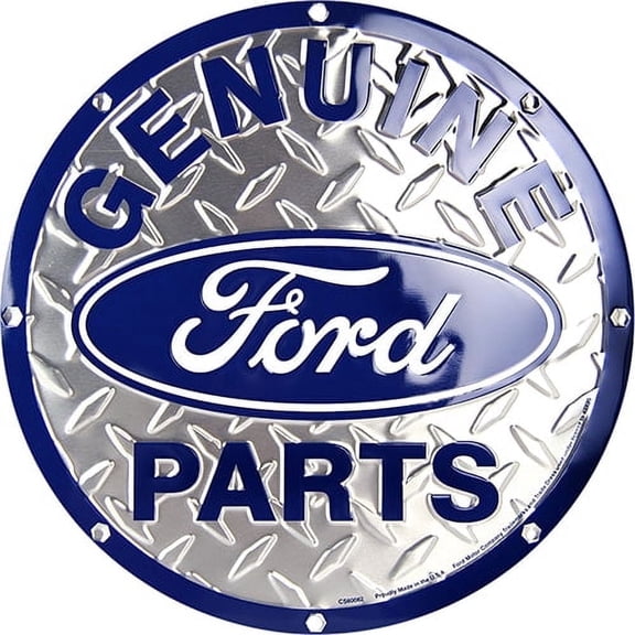 Genuine Ford Parts Garage Sign 24 inches in diameter