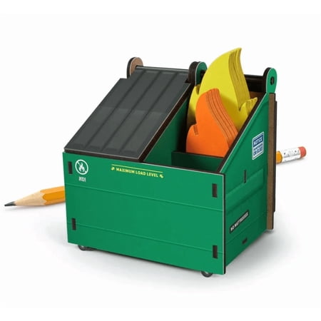 Genuine Fred Cardboard Mini Dumpster, Green