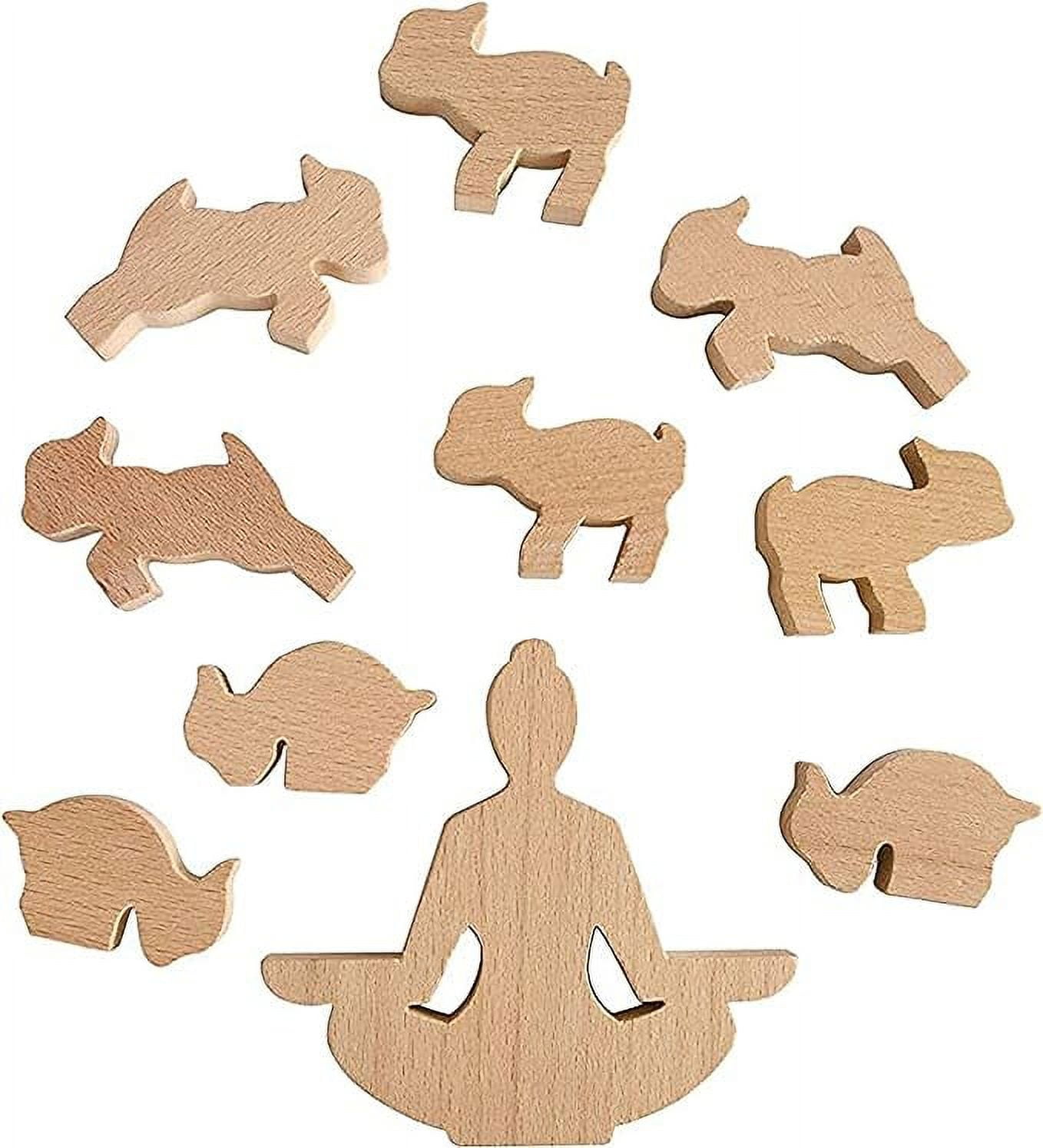 Genuine Fred Goat Yoga Wooden Stacking Game - Walmart.com