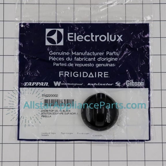 Genuine Frigidaire 316220002 Range Control Knob