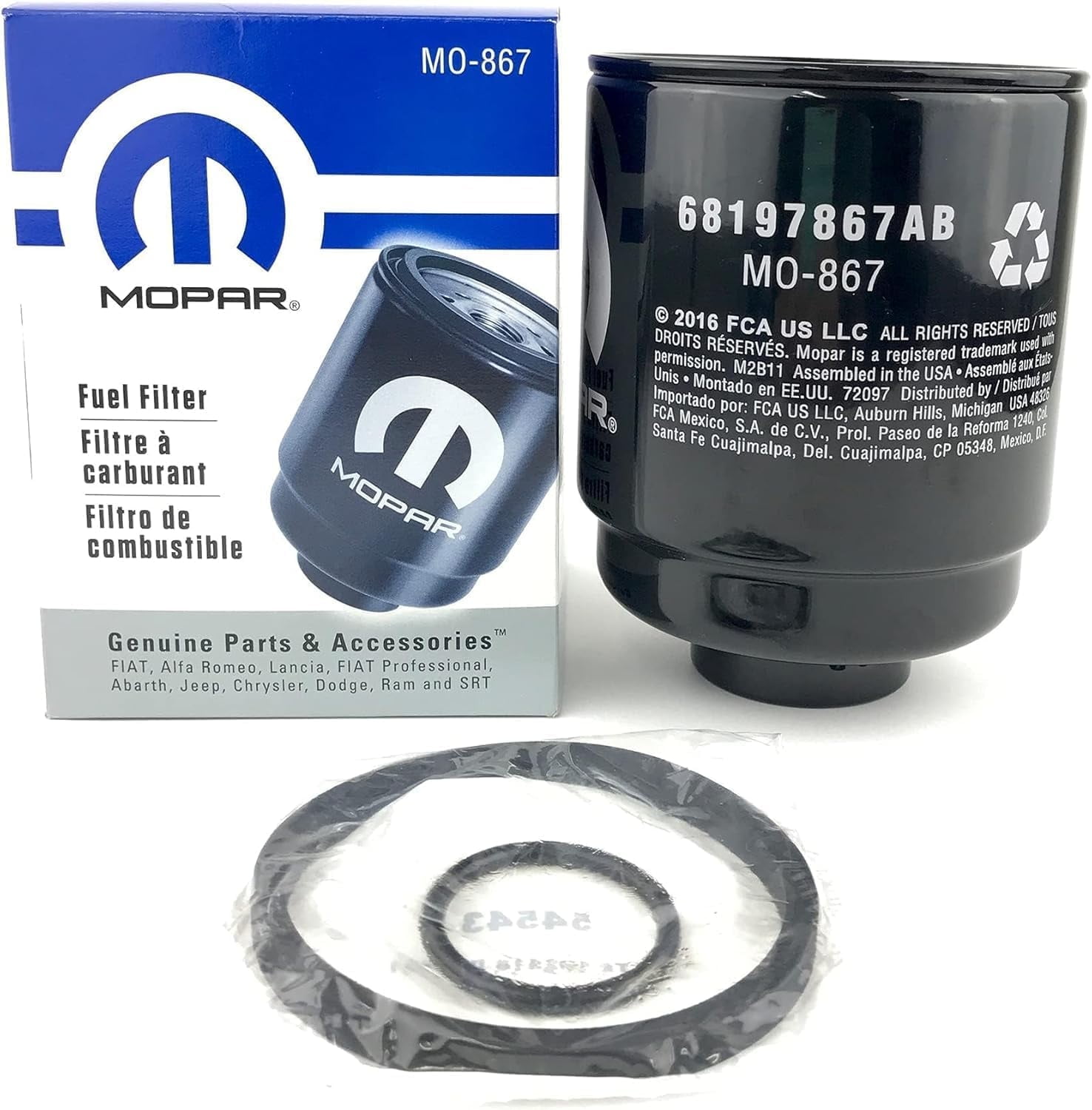 Genuine Fuel Filter Water Separator 68197867AB