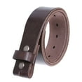 thumbnail image 1 of Genuine Full Grain Leather Replacement Belt Strap with Snaps on 1-1/2"(38mm) Wide, 1 of 5