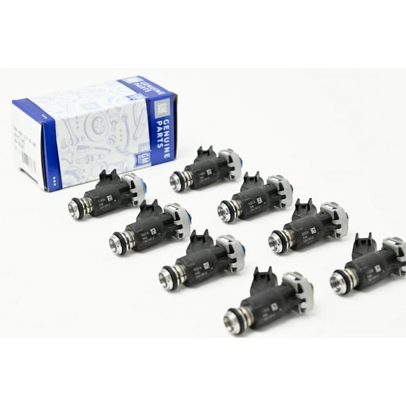 Genuine GM 50lb/hr Truck Fuel Injectors OEM GM 12613412 L96 Flex Fuel 46mm Injectors - Set of 8