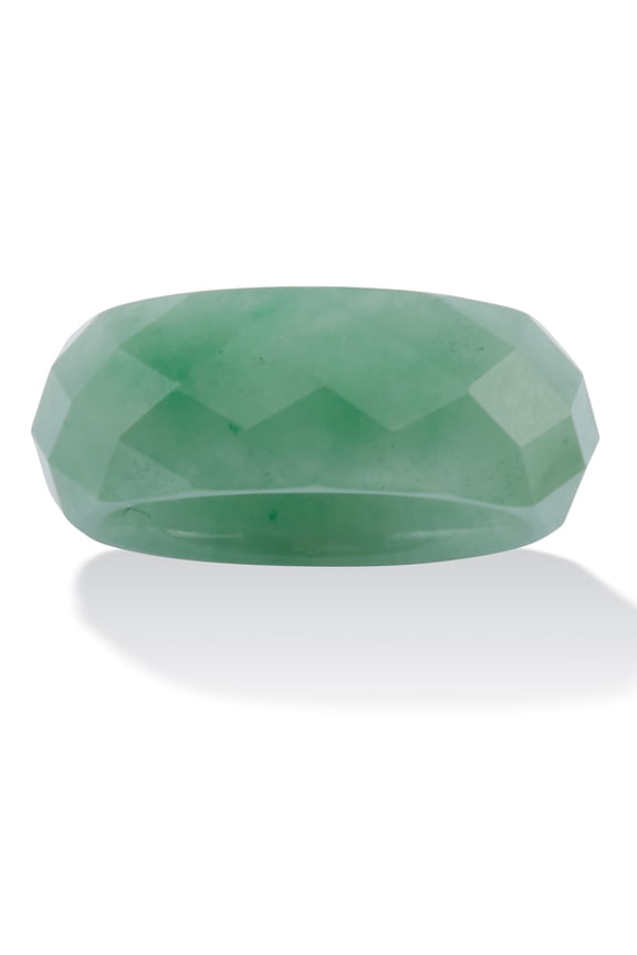 Genuine Green Jade Faceted Band