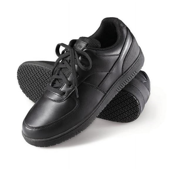 Genuine Grip 210 Womens Slip-Resistant Athletic Work Shoes  Wide  Black
