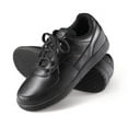 thumbnail image 1 of Genuine Grip 210 Womens Slip-Resistant Athletic Work Shoes  Wide  Black, 1 of 2