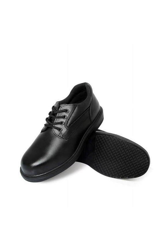 7100-10.5M Men's Comfort Oxford Work Shoes Black -  10.5 Medium