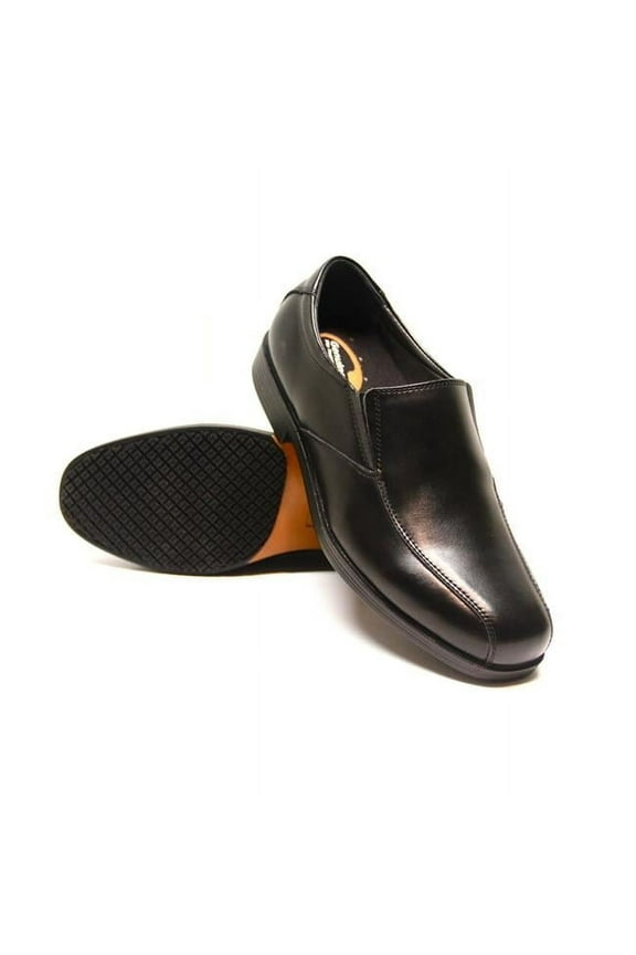 9550-7.5M Men Slip-Resistant Slip-on Dress Work Shoe, Black - Size 7.5