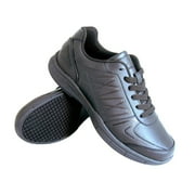 Genuine Grip 160-9W Womens Black Slip-Resistant Athletic Work Shoes - Size 9 Wide