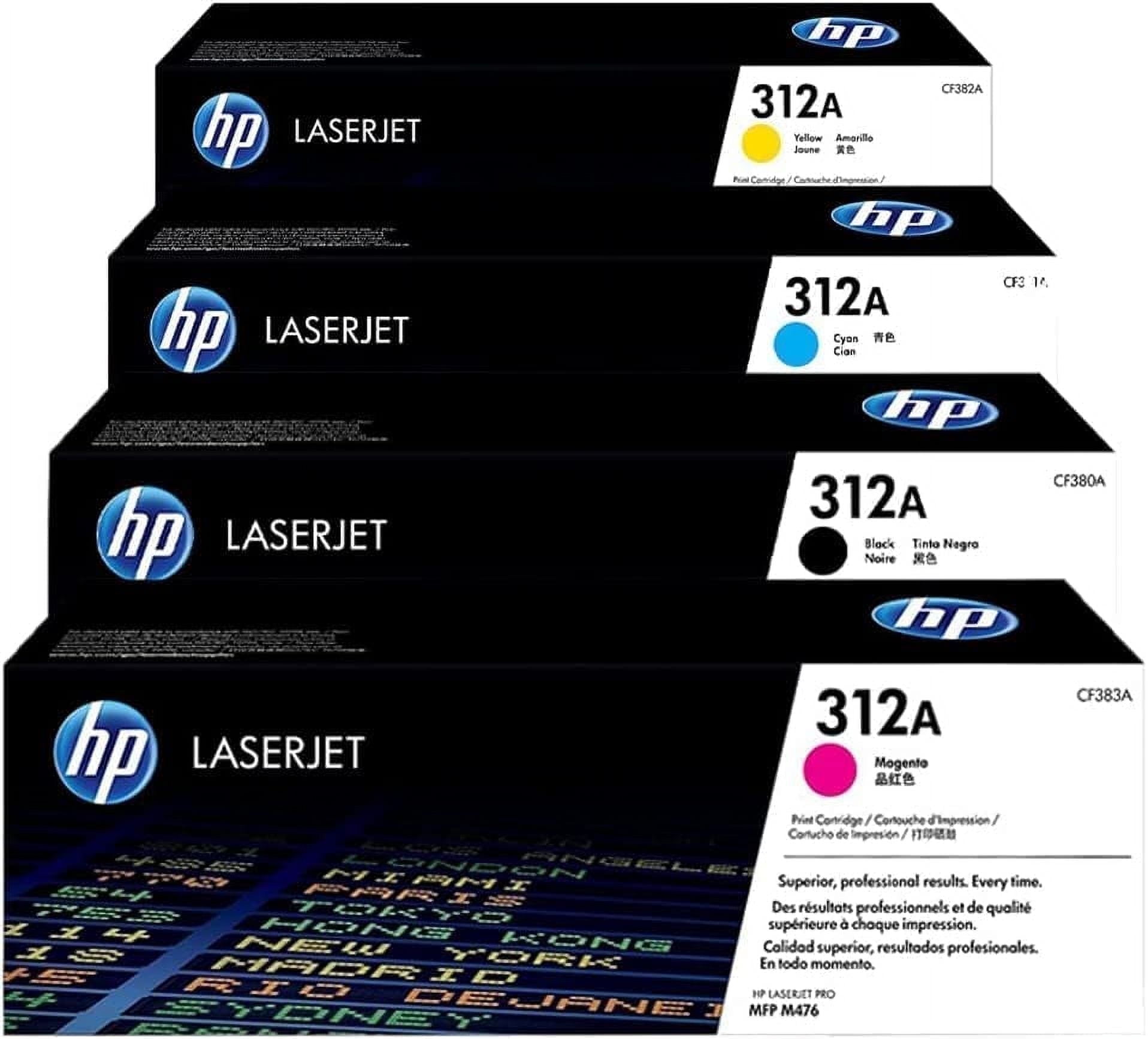 HP 312A Magenta Toner Cartridge (CF383A) - Original For Color LaserJet Pro MFP M476 Series, 2,700 Page Yield