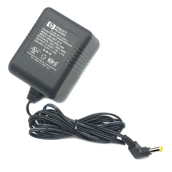 Pre-Owned Genuine HP AC DC Wall Adapter 12V 1A Model 0957-2110 Plug In Class 2 Transformer