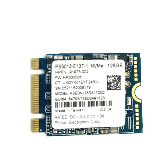 Genuine HP PHISON PSEDN128GA17DC0 NVM Express 1.3 SSD 128GB L91973-002