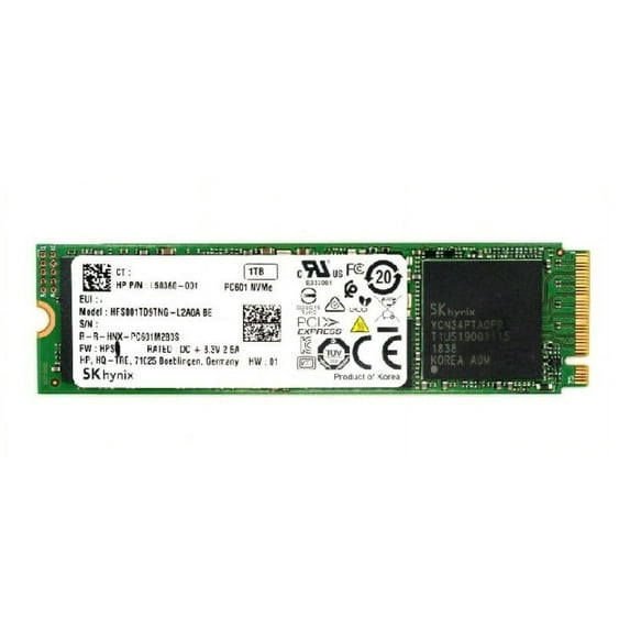 Genuine HP SK Hynix 1TB PC601 NVMe SSD Drive HFS001TD9TNG L50360-001