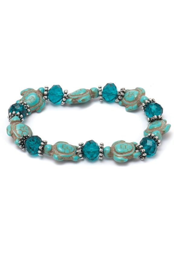 Genuine Hawaiian Sea Turtle Bracelet with Turquoise