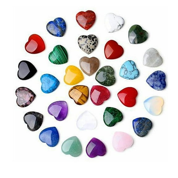 Pekkaxy Genuine Heart-Shaped River Stones, 0.78 Inch Random Selection, Natural Keepsakes for Emotional Expression, Great for DIY Crafts, Home Decor, and Special Gifts