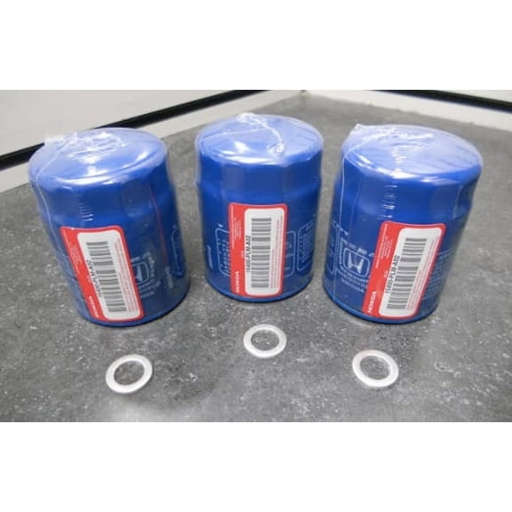Genuine Honda / Acura Engine Oil Filter + Washers 15400-PLM-A02 - Set Of 3