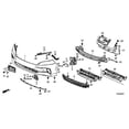 thumbnail image 1 of Genuine Honda Odyssey Front Bumper Lower Air Grille (2021-2022) OE 71350THRA51, 1 of 9