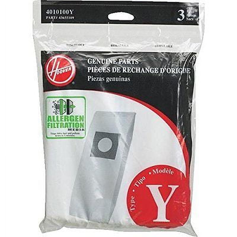 Genuine Hoover Style Y Vacuum Cleaner Bags Micro Allergen Filtration 4010100Y [81 Allergen Bags]