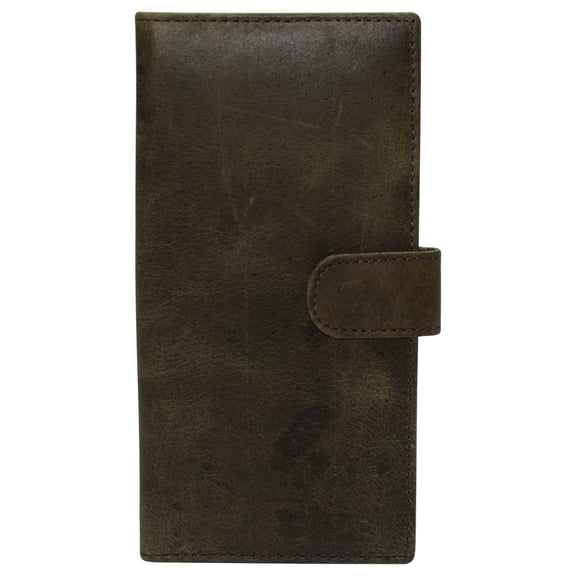Genuine Hunter Leather Basic Checkbook Cover Holder