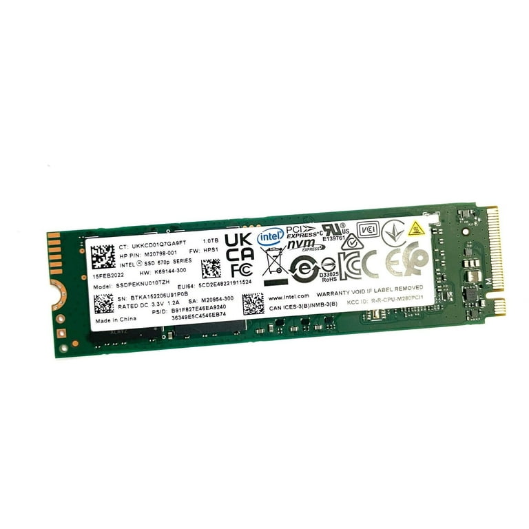 Genuine Intel HP 1TB Intel M20798-001 SSD NVMe Hard Drive
