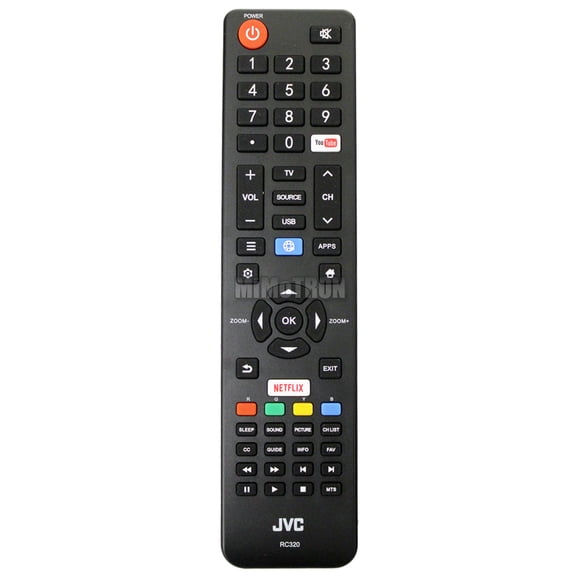 Genuine JVC RC320 Smart TV Remote Control