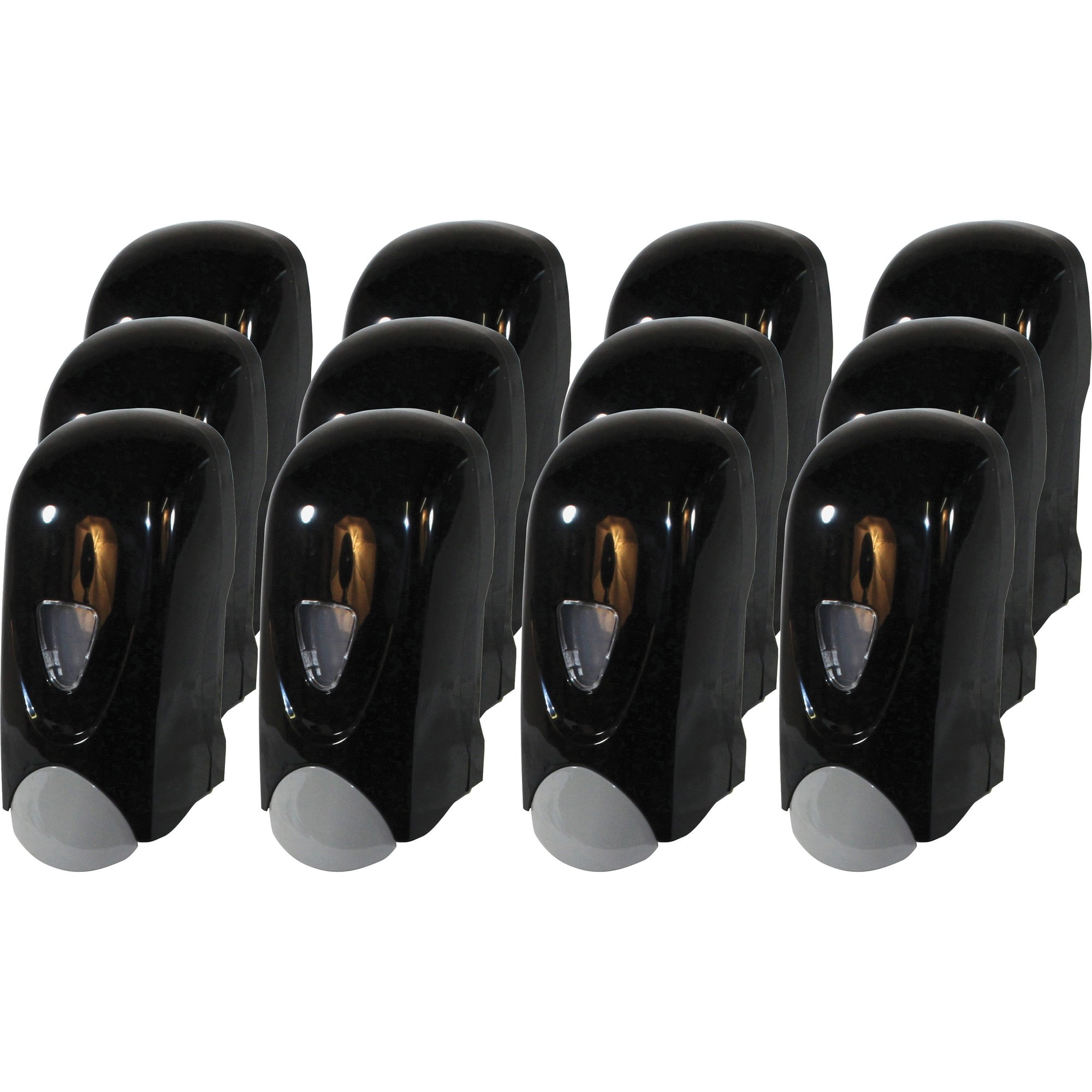 Genuine Joe 1000 Ml Foam Soap Dispenser - Manual - 1.06 Quart Capacity - Black, Gray - 12 / Carton