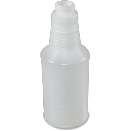 Genuine Joe 16 oz. Plastic Bottle with Graduations - Suitable For Cleaning - Graduated - 24 / Carton - Translucent | Bundle of 2 Cartons