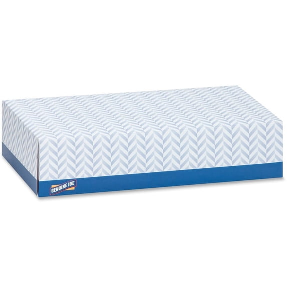 Genuine Joe 2-Ply Facial Tissue - 30 Boxes - 2 Ply - White - Soft - 100 Per Box - 30 / Carton | Bundle of 2 Cartons