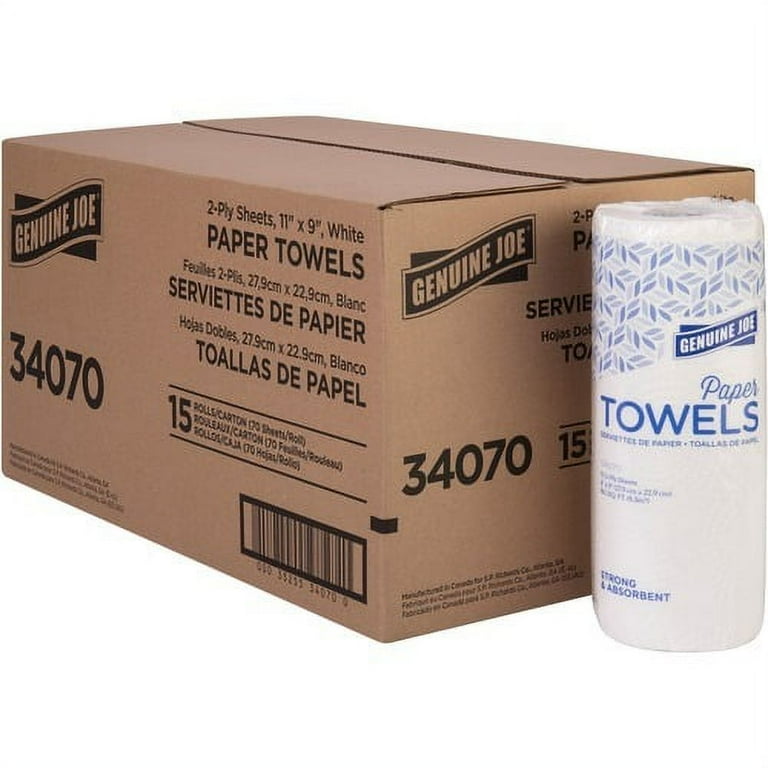Genuine Joe 2-ply Paper Towel Rolls - 2 Ply - 9 Genuine Joe 2-ply Paper Towel Rolls - 2 Ply - 9