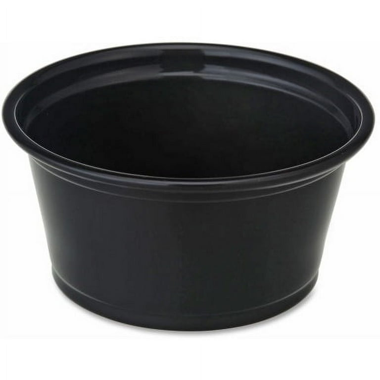 Portion Cups, 2 oz, Black, 2,500/Carton Portion Cups, 2 oz, Black, 2,500/Carton