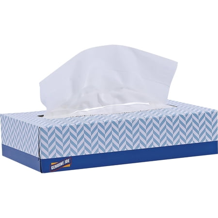 Genuine Joe 2-ply Facial Tissue - 30 Boxes - 2 Ply - White - Soft - 100 Per Box - 30 / Carton