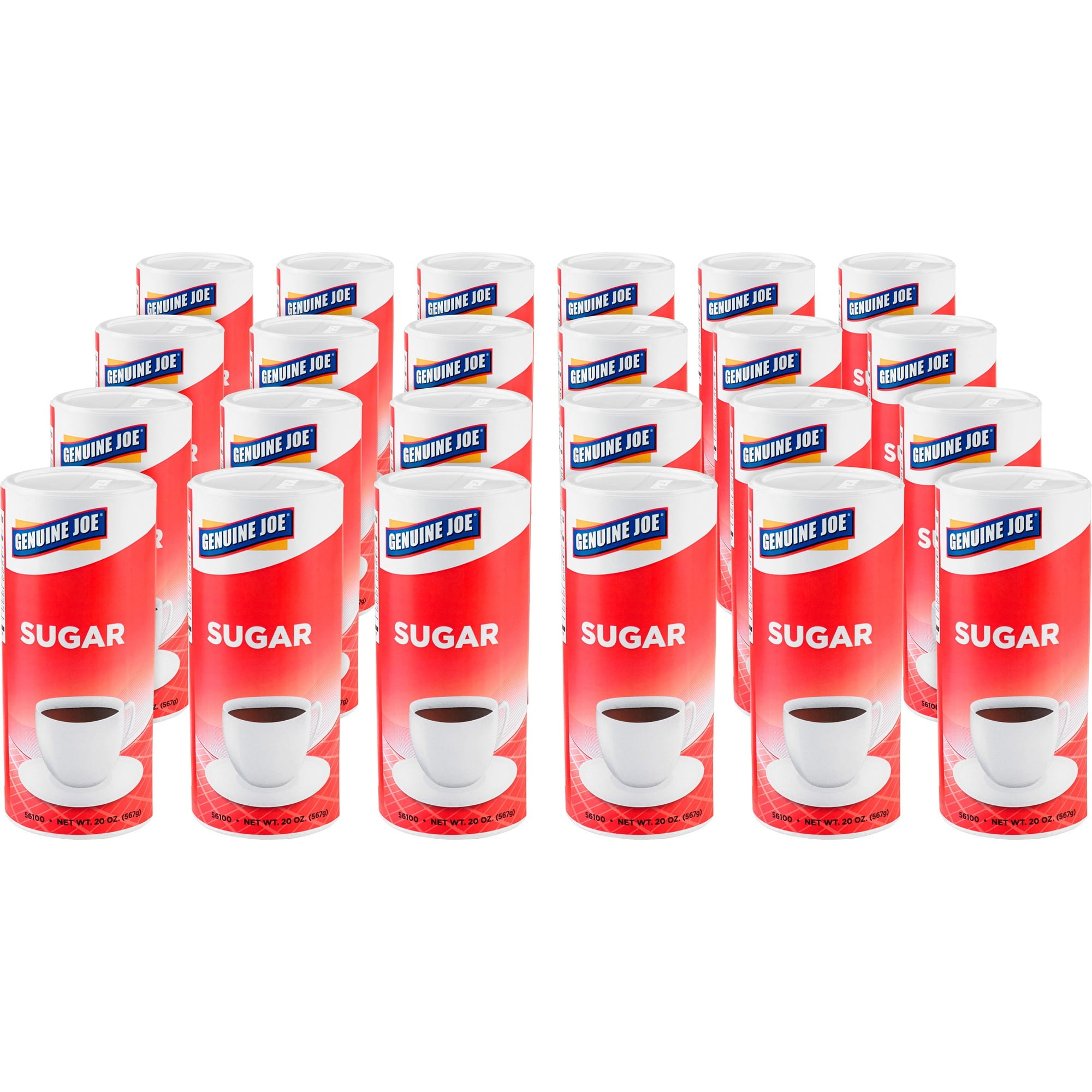 Genuine Joe Sugar - Canister - 20 oz (567 g) - Natural Sweetener - 3/Pack Genuine Joe Sugar - Canister - 20 oz (567 g) - Natural Sweetener - 3/Pack