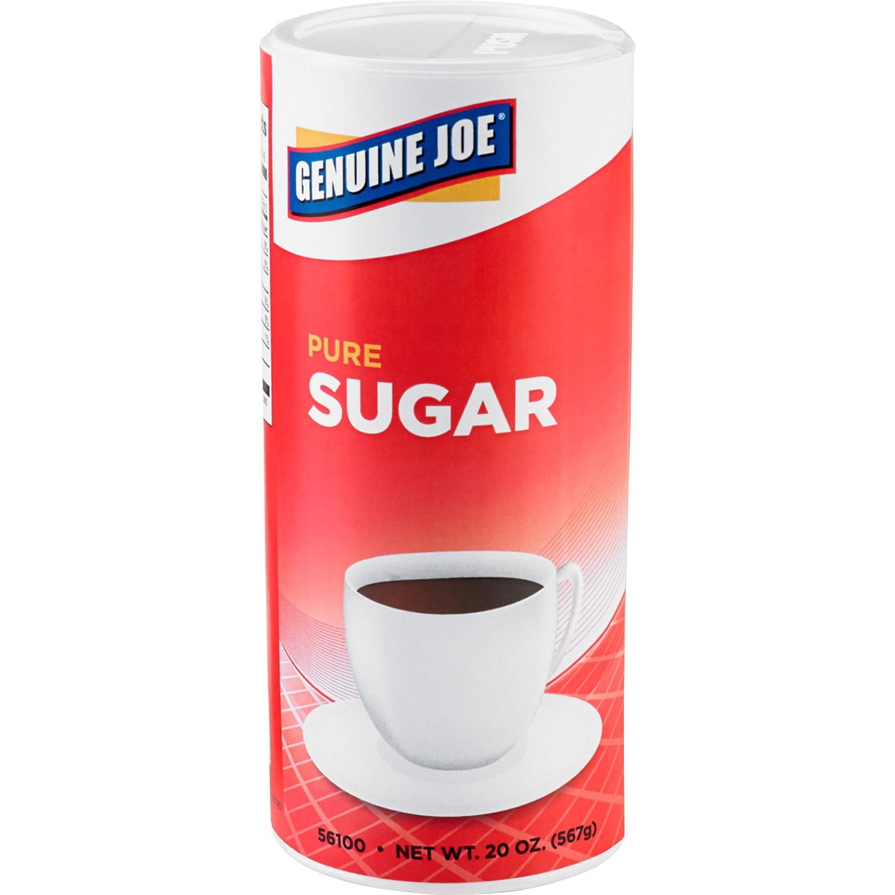 Genuine Joe 20 oz. Sugar Canister - Canister - 1.2 lb (20 oz) - Natural Sweetener - 3/Pack | Bundle of 5