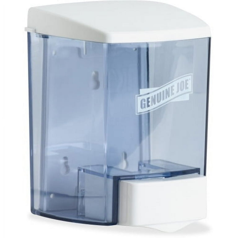Genuine Joe 30 oz Soap Dispenser - Manual - 30 fl oz Capacity - See-through Tank, Water Resistant, Soft Push - 1Each Genuine Joe 30 oz Soap Dispenser - Manual - 30 fl oz Capacity - See-through Tank, Water Resistant, Soft Push - 1Each